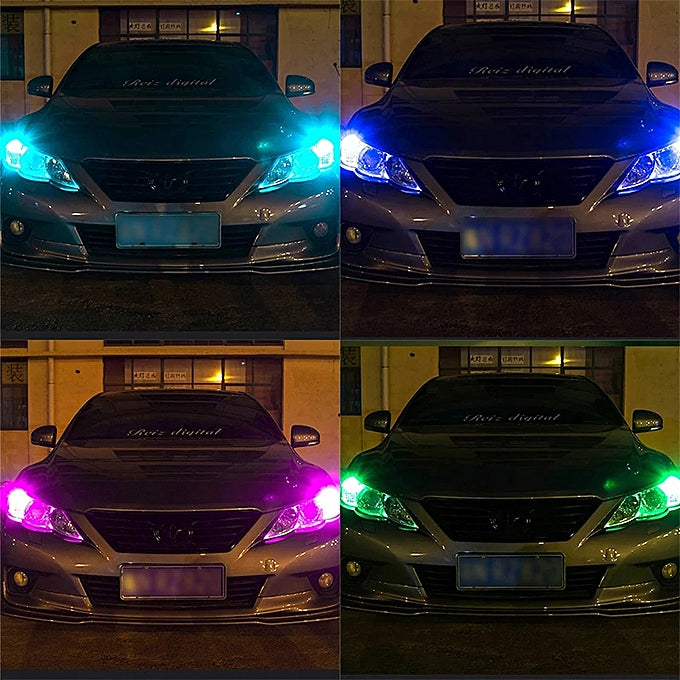 ضوء السيارات و الدراجات النارية مع جهاز التحكم عن بعد كل الألوان